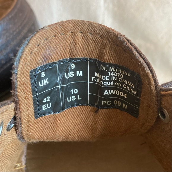 Dr. Martens Brown Wingtips US Men’s 9 M - Picture 6 of 10